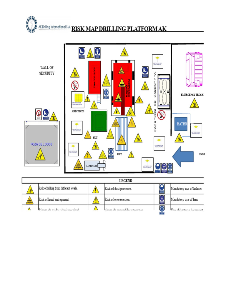 Risk Map for Drilling Platform Safety | PDF | Workplace | Occupational ...