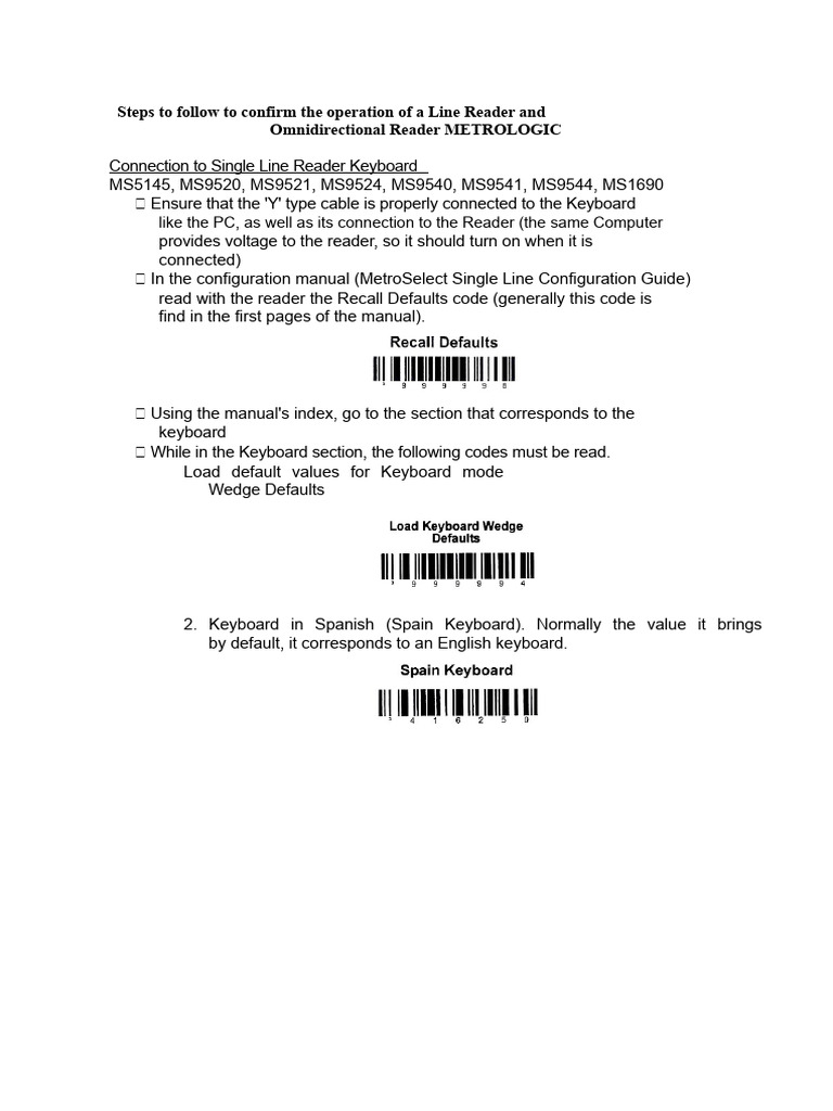 Metrology Voyager MS925 Reader Failure Manual | PDF | Barcode | Office ...