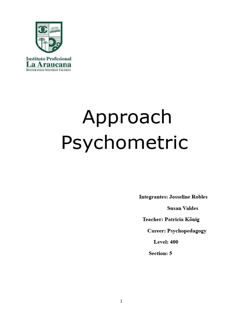 Understanding Psychometric Testing | PDF | Psychometrics | Intelligence ...