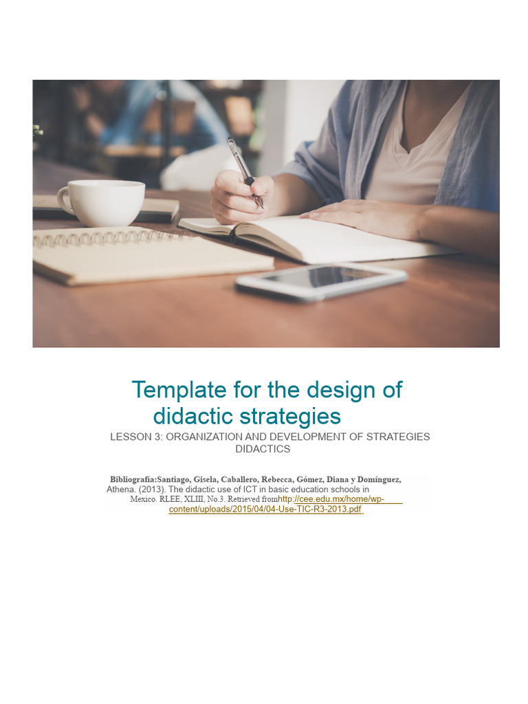 Template For The Design of Teaching Strategies | PDF | Behavior ...