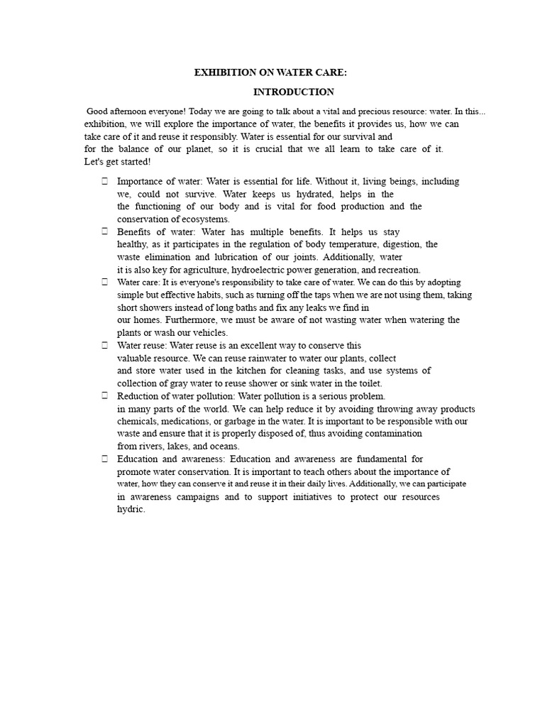 Water Conservation: Importance & Tips | PDF | Water | Water Conservation
