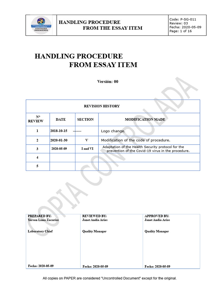 COVID-19 Safety in Sample Handling Procedures | PDF | Concrete