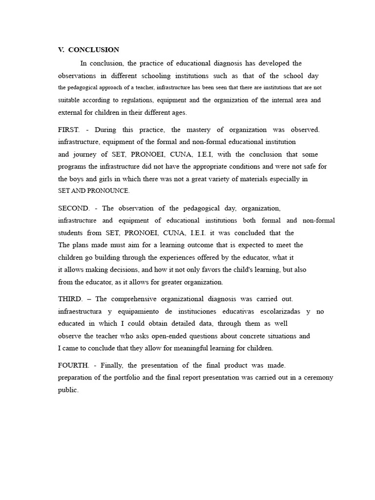Conclusion, From The Practice of Educational Diagnosis | PDF