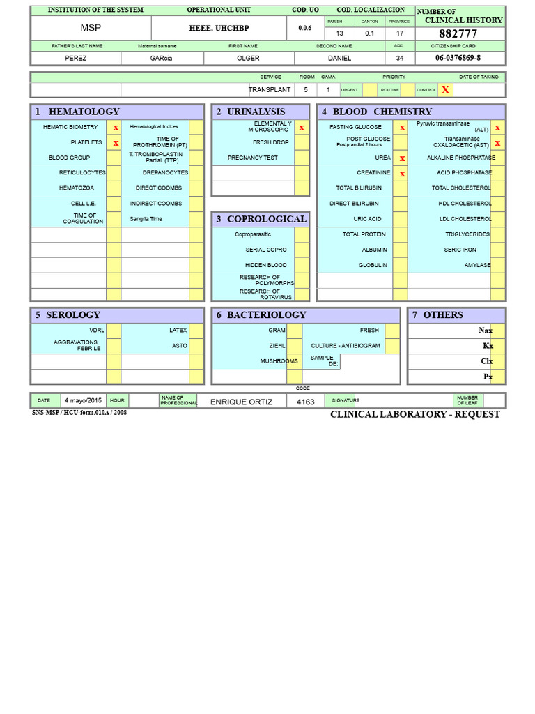 Clinical Laboratory Test Report | PDF | Cholesterol | Medical Specialties
