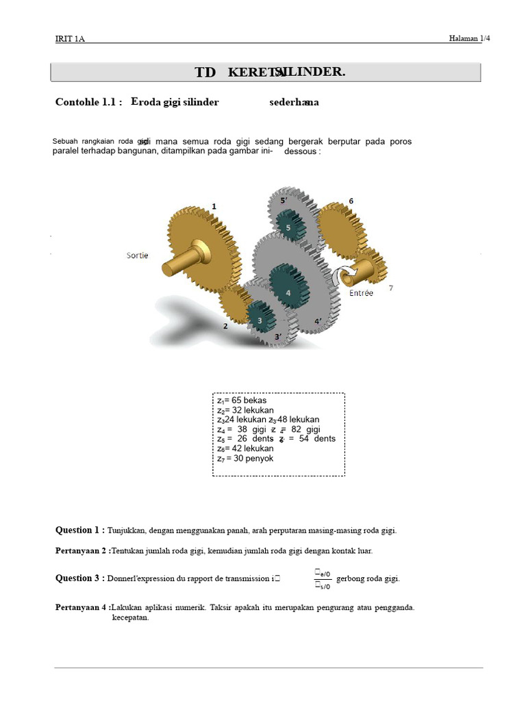 Roda Gigi dan Motor Reduktor SEW | PDF
