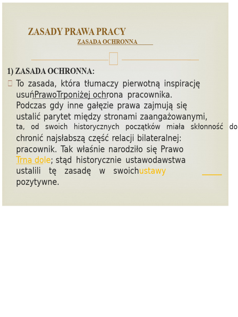 Zasady prawa pracy | PDF