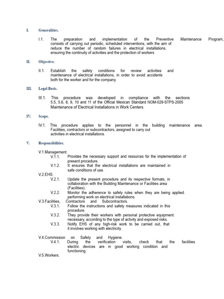 Preventive Maintenance for Electrical Safety | PDF | Electrical Wiring ...