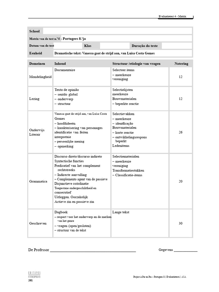 Stap Voor Step 8 DP (Test Evaluatie Vanessa Gaat Vechten) | PDF
