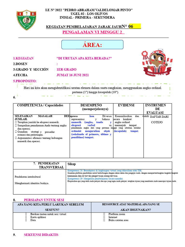 Sesi 06 - Angka Ordinal (MT) | PDF