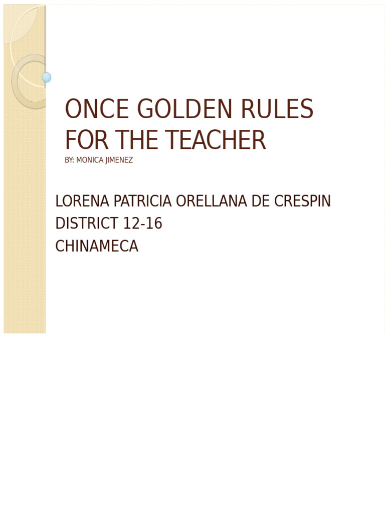Essential Teaching Guidelines for Educators | PDF