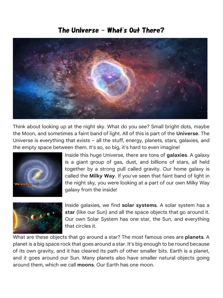 Exploring the Universe and Its Components | PDF | Solar System | Planets