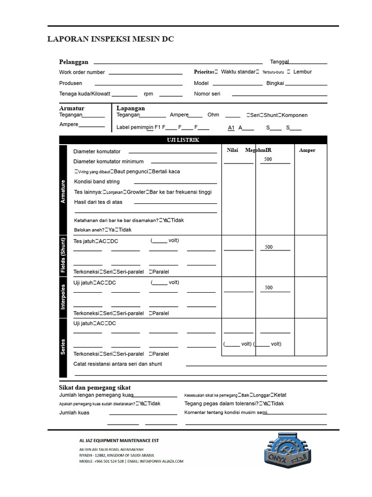 Laporan Inspeksi DC | PDF