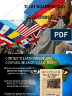 Diapositivas, Grado Noveno:Tema:Contexto Latinoamericano Después de La Crisis de 1929