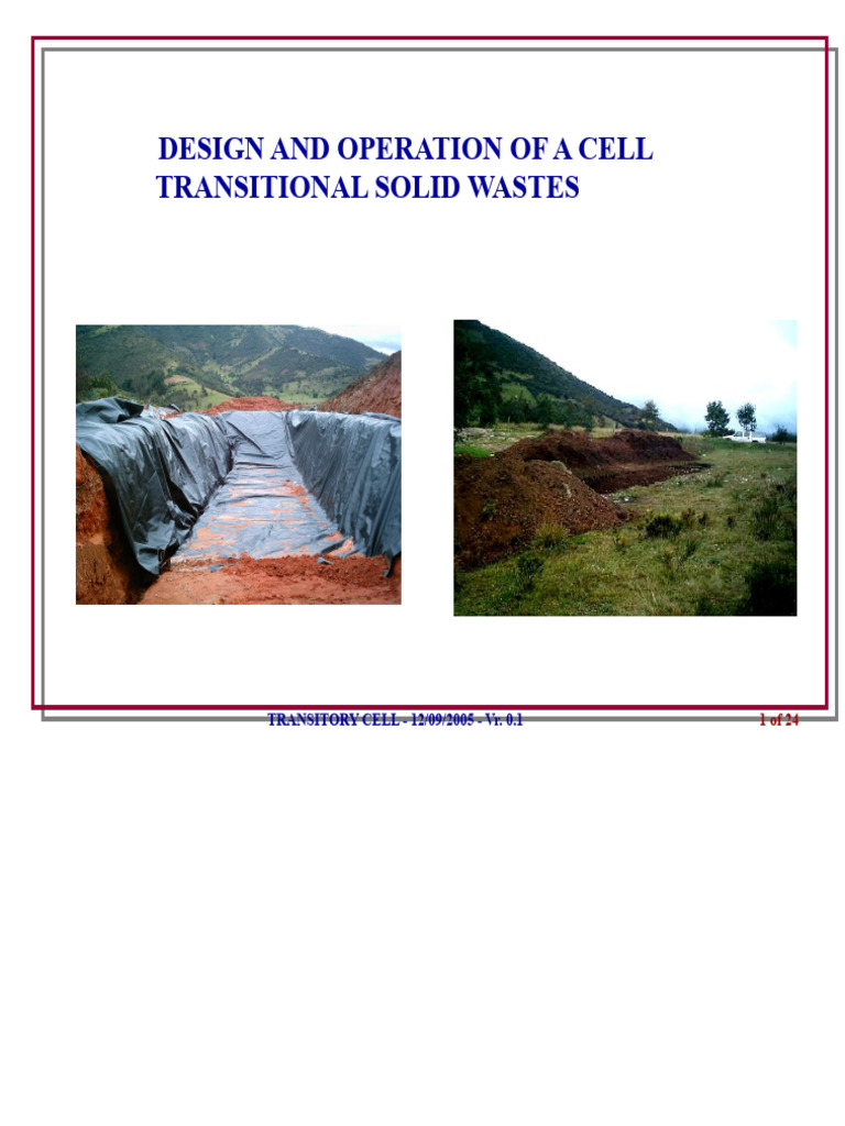 Design of Transitional Cells | PDF | Earth Sciences | Environmental ...