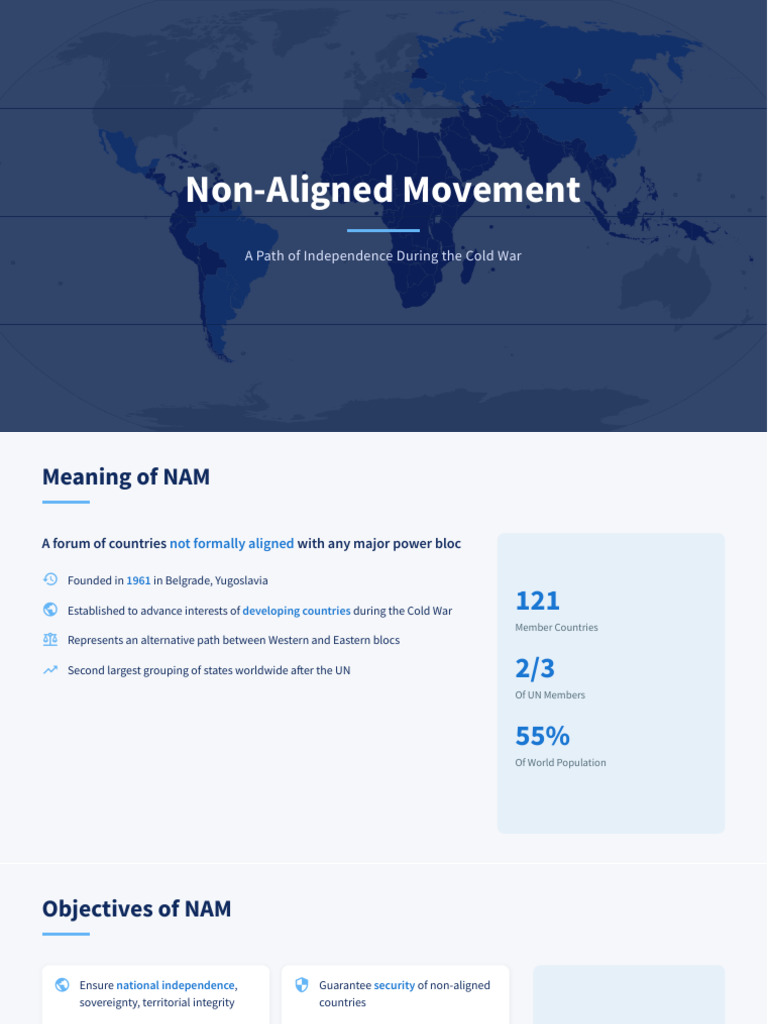 Non Aligned Movement Pdf Non Aligned Movement Foreign Policy