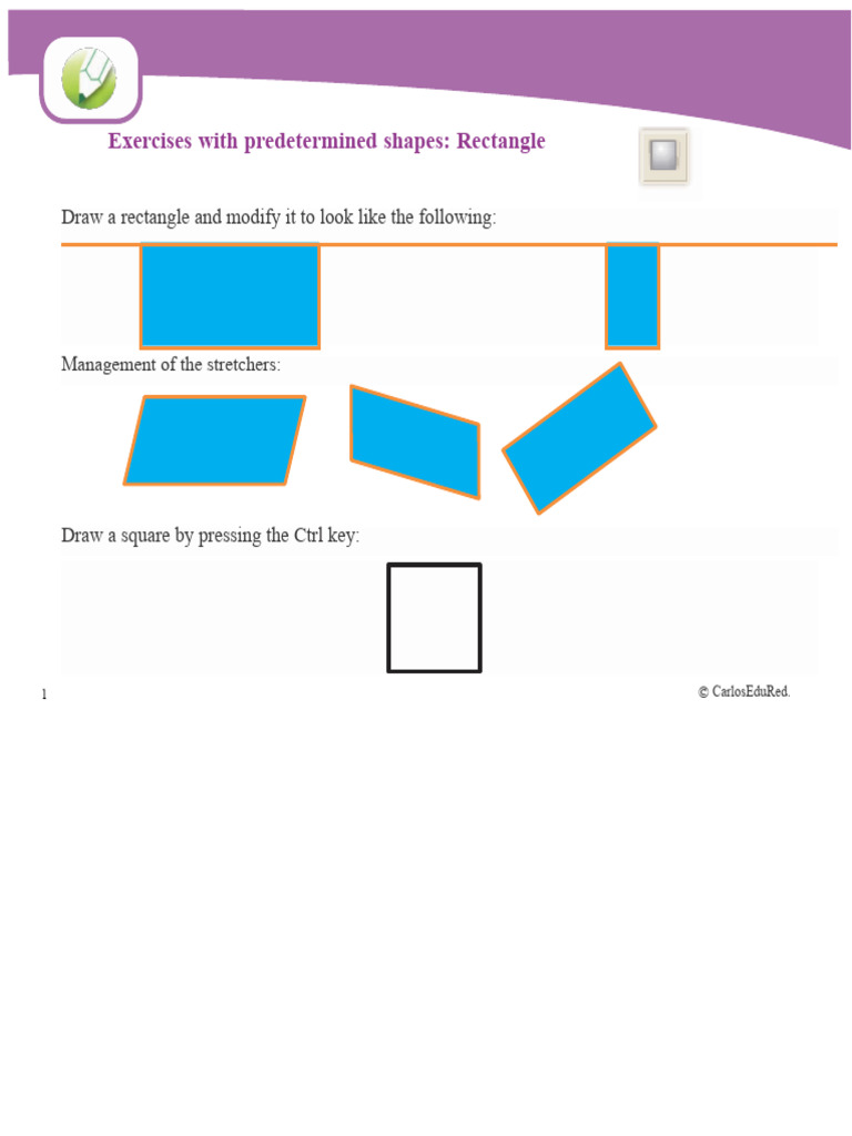 CorelDRAW X3 Shape Drawing Exercises | PDF | Shape | Ellipse