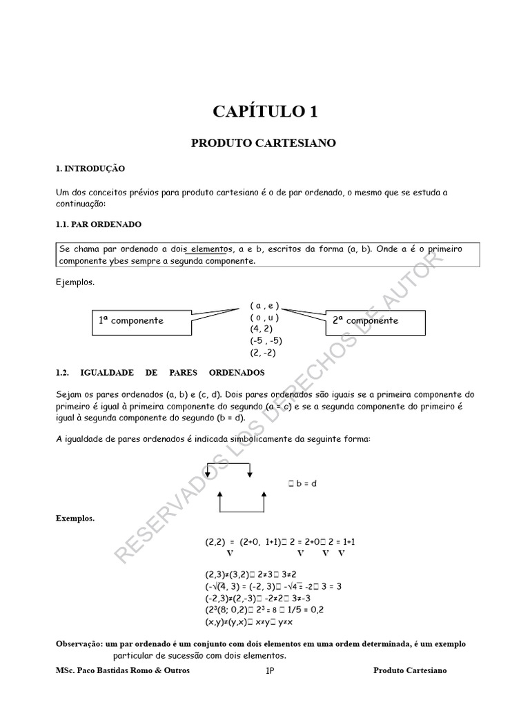 Entendendo o Produto Cartesiano | PDF | Número primo | Número inteiro