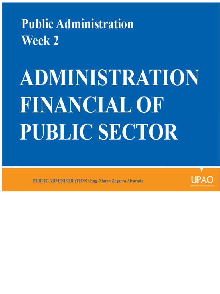 Public Sector Financial Management Overview | PDF | Government Budget ...