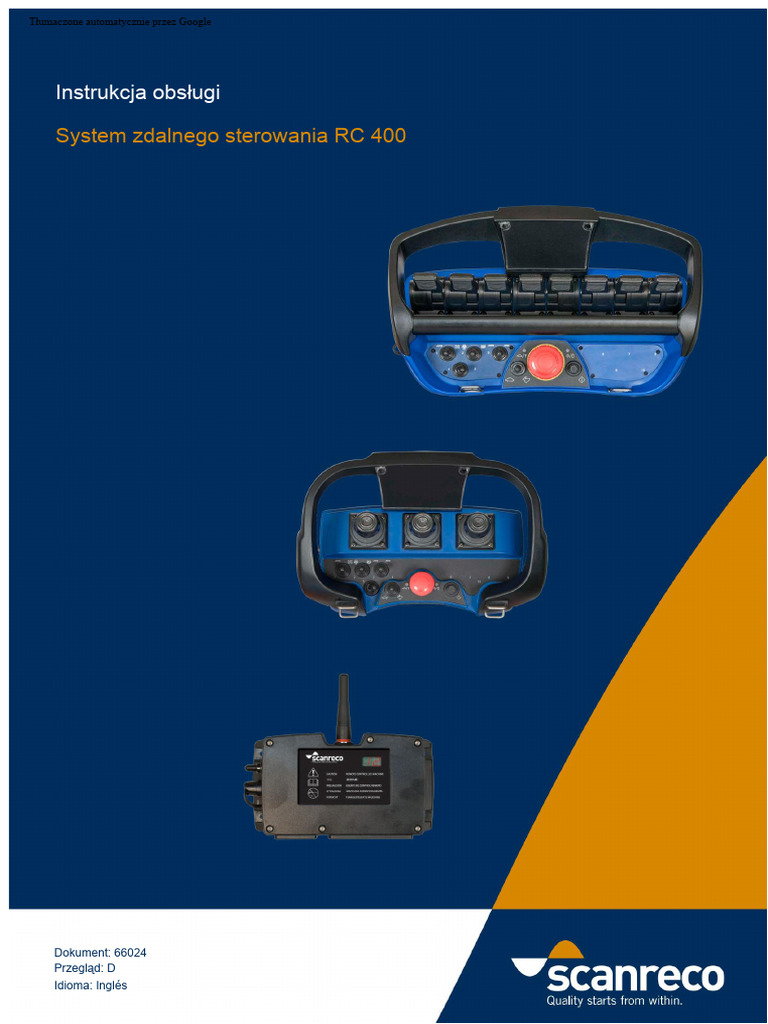 Zdalne Sterowanie RC 400 | PDF