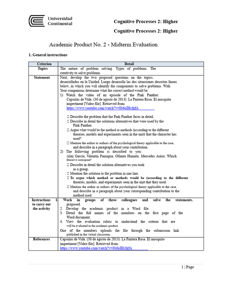 Higher Cognitive Processes Evaluation Guide | PDF | Argument ...
