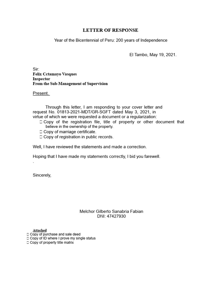 Response Letter | PDF