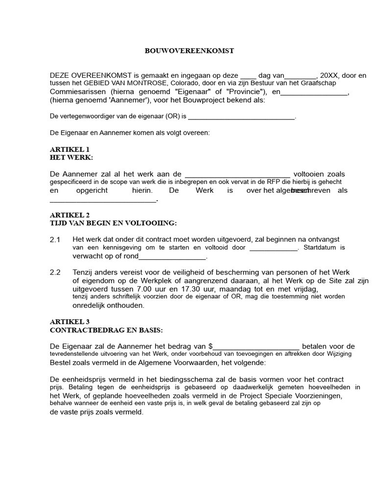 Sample Contract PDF | PDF
