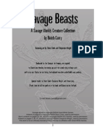 Savage Beasts: A Savage Worlds Creature Collection by Butch Curry