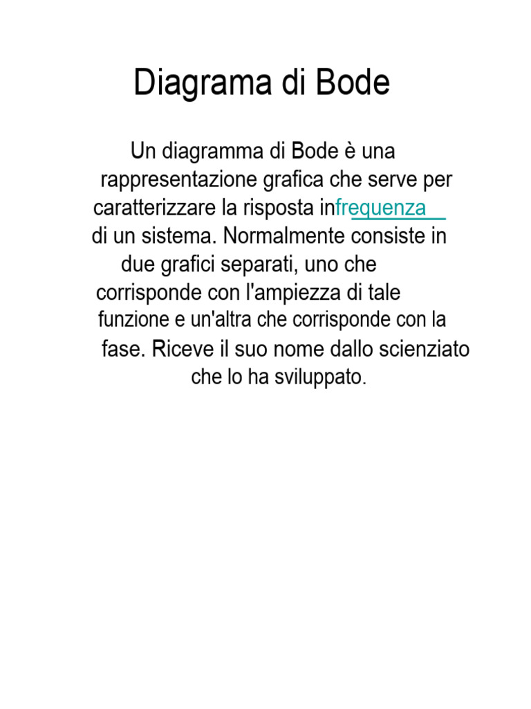 Diagramma Di Bode | PDF