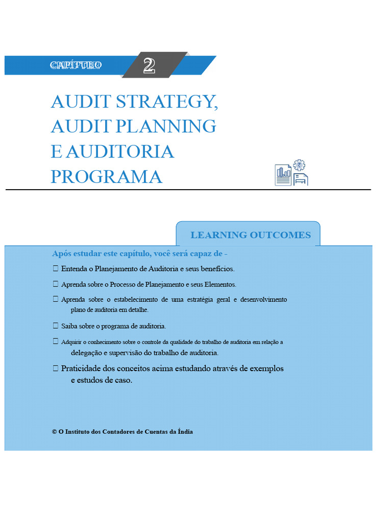 Estratégia e Planejamento de Auditoria | PDF | Contabilidade | Planejamento