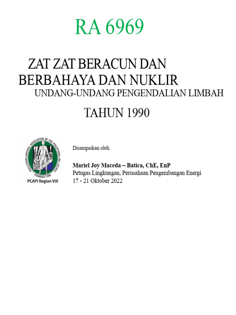 Ra 6969 | PDF