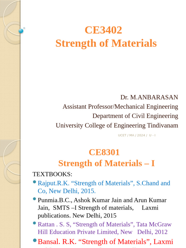 Strength of Materials Overview and Concepts | PDF | Young's Modulus ...