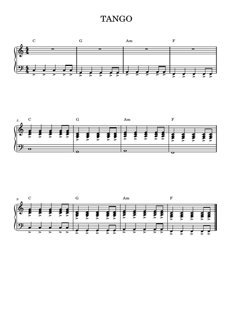 TANGO Chord Progressions Guide | PDF