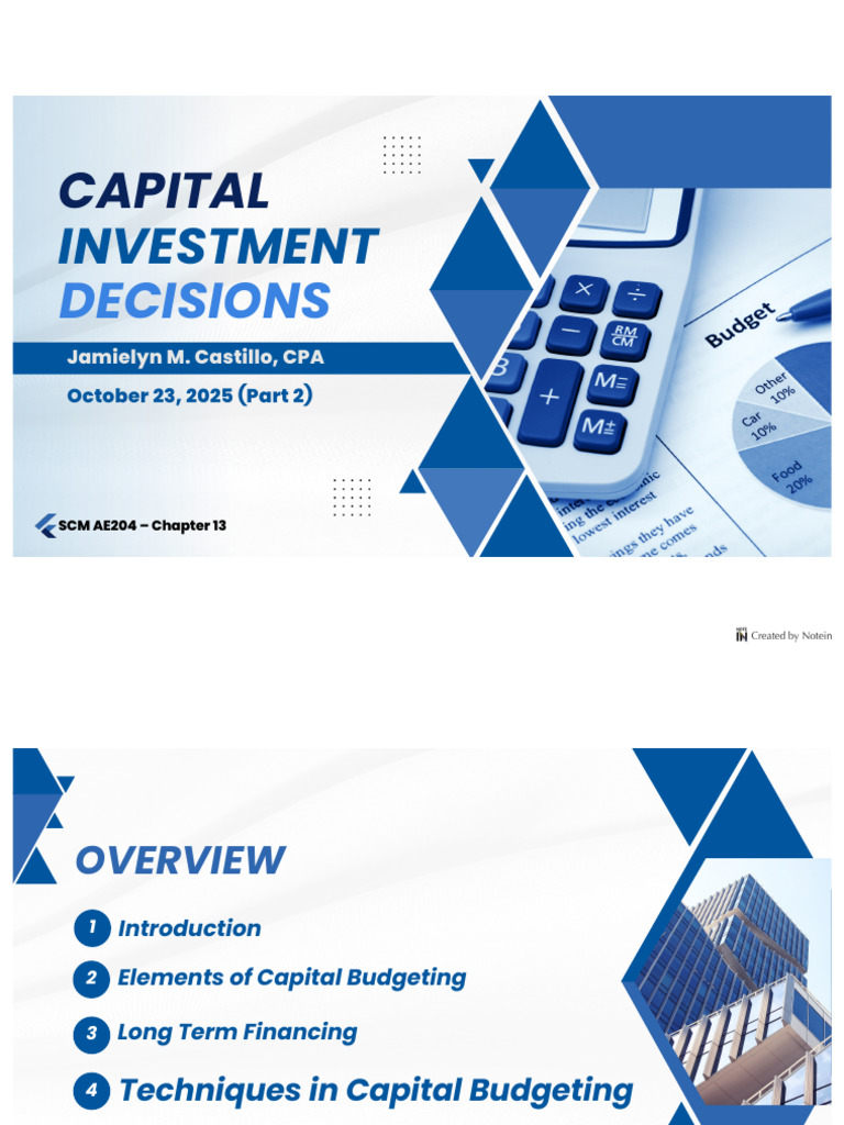 Capital Budgeting Techniques Explained | PDF | Capital Budgeting | Net ...