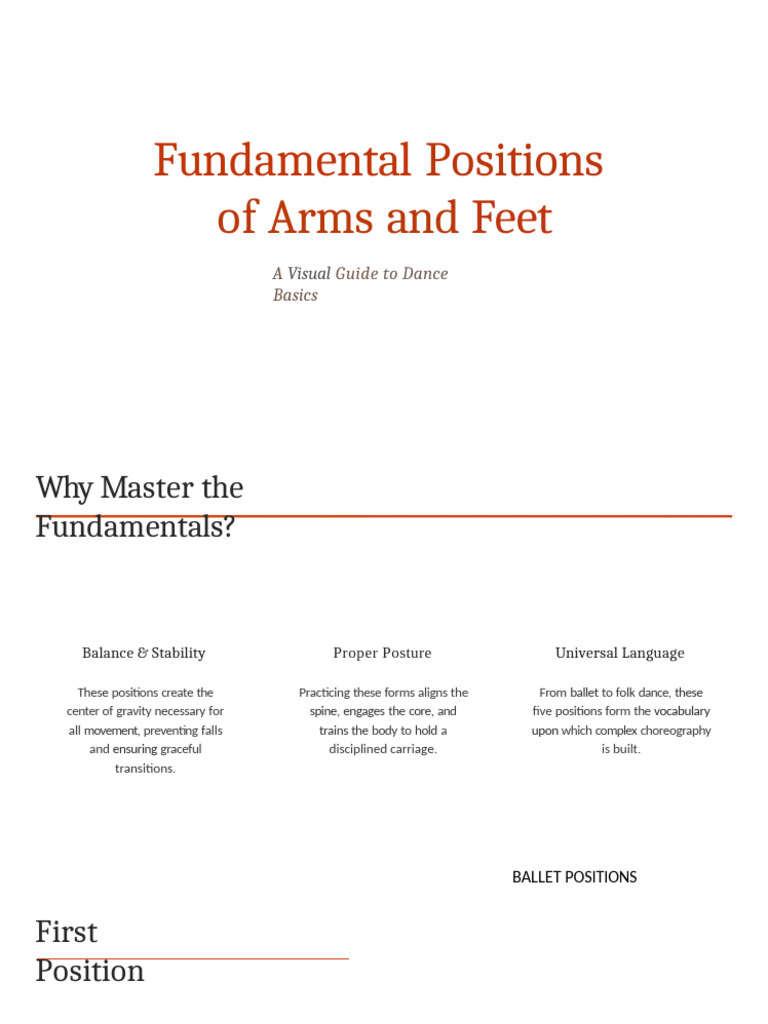 Fundamental Dance Positions | PDF | Foot | Ballet
