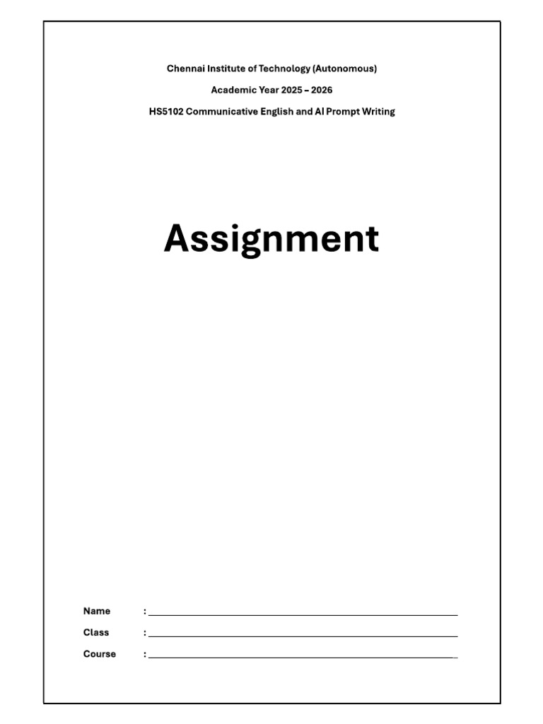 Assignment | PDF