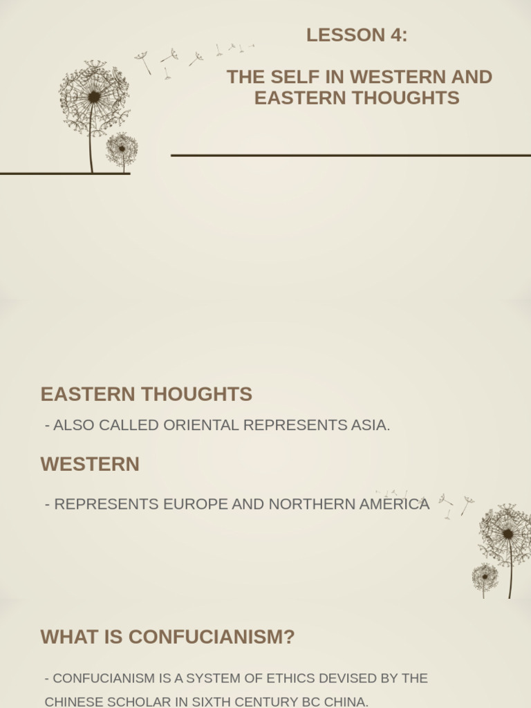 The Self in Western and Eastern Thoughts | PDF | Enlightenment In ...