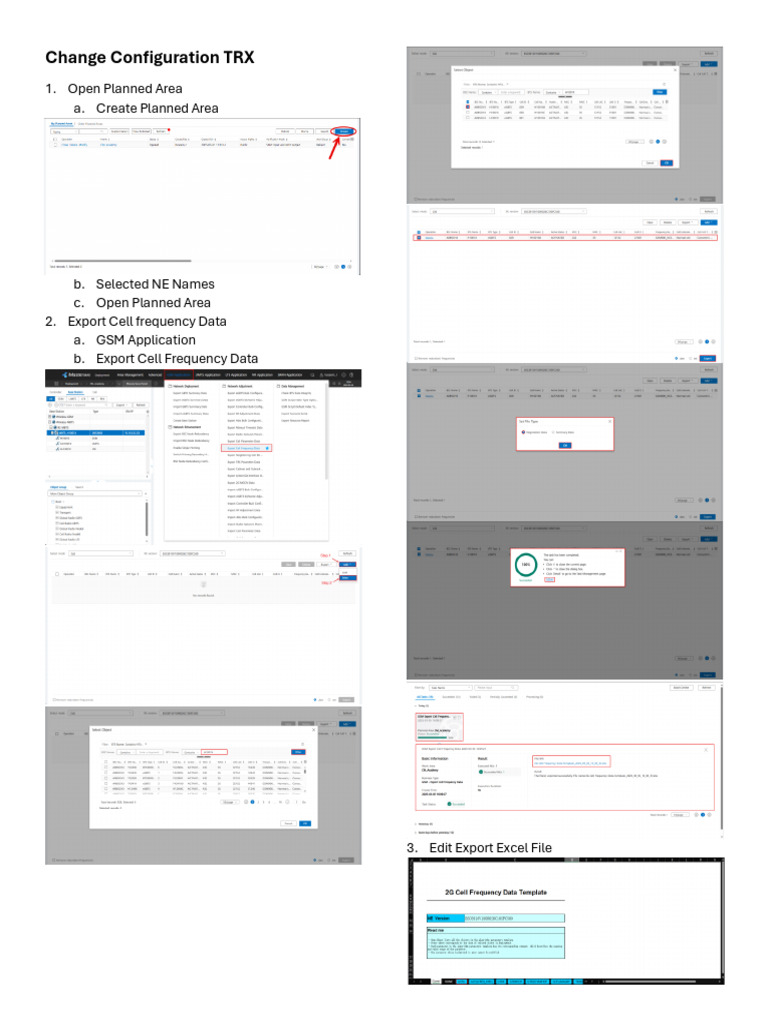 Change Configuration TRX | PDF
