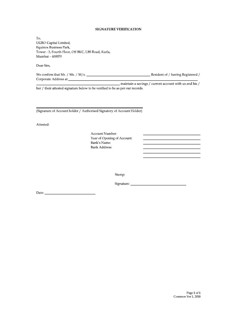 Sign Verification (BSV) | PDF