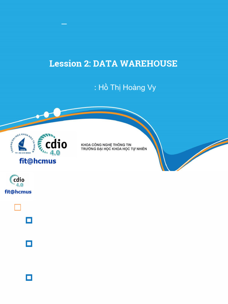 Data Warehouse Concepts and Architecture | PDF | Data Warehouse ...
