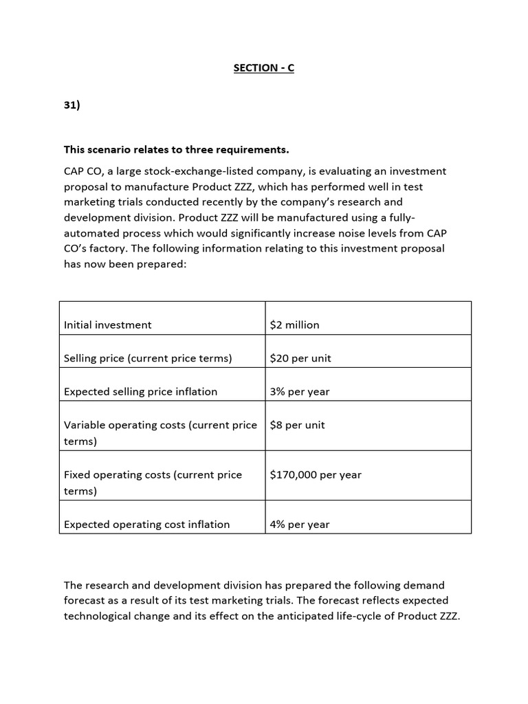 CAP CO Investment Proposal Analysis | PDF