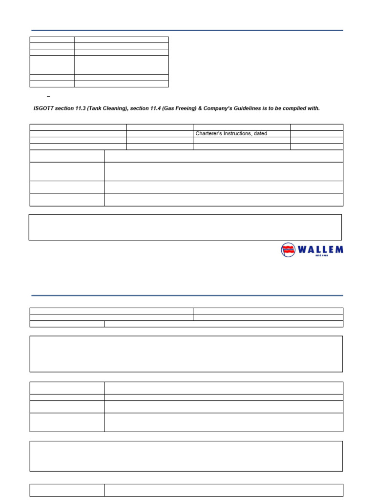 Tank Cleaning Plan for Tanker Operations | PDF | Oil Tanker | Water