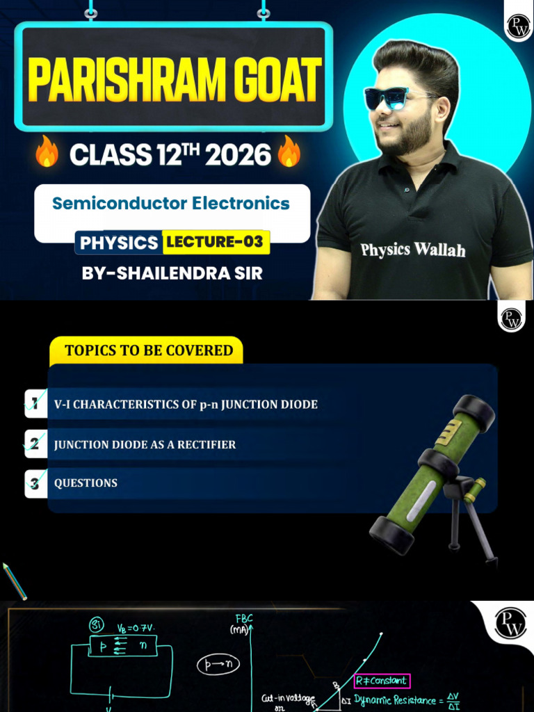 Semiconductor Electronics 03 Class Notes | PDF