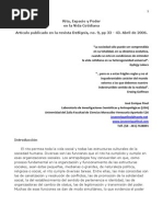 Rito, Espacio y Poder en La Vida Cotidiana