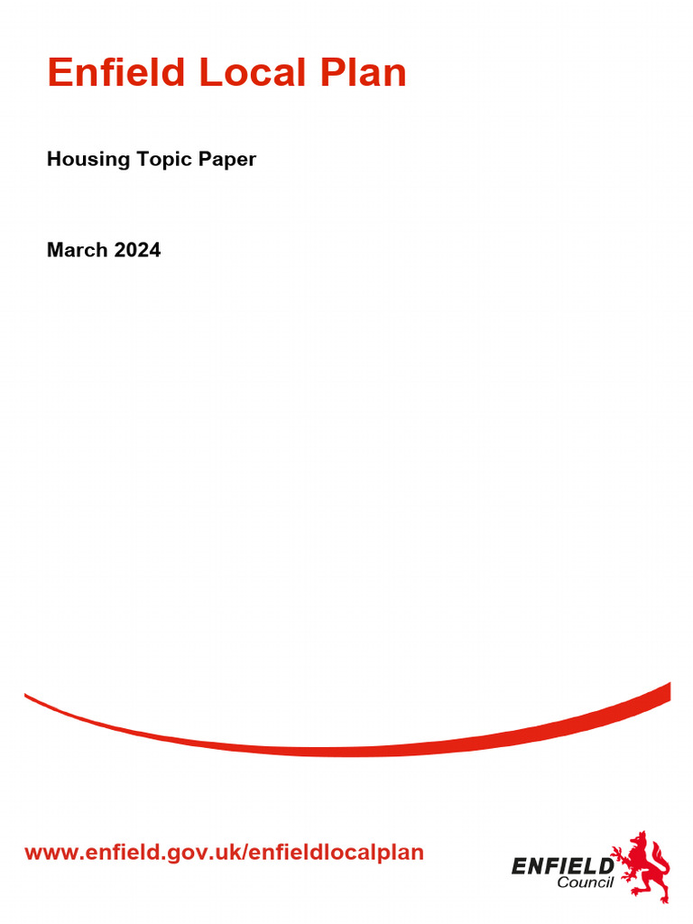 Enfield Housing Topic Paper 2024 | PDF | Policy | Affordable Housing