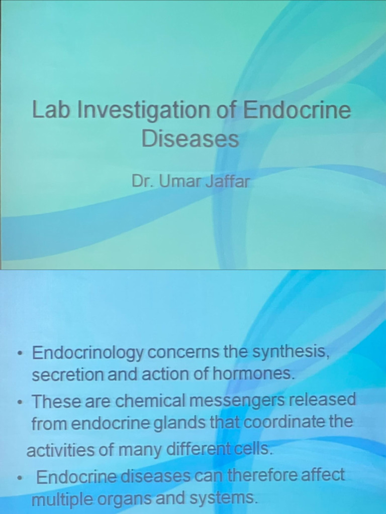 Lab Evaluation of Endocrine Disease | PDF