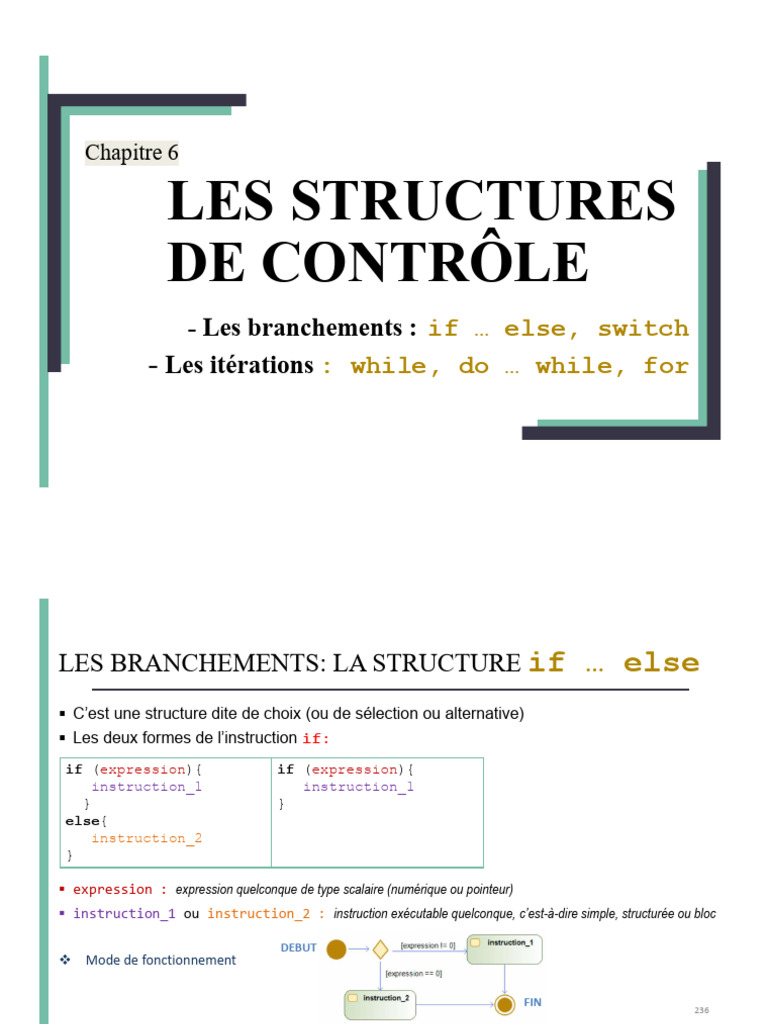 Structures de contrôle en programmation | PDF | Structure de contrôle ...