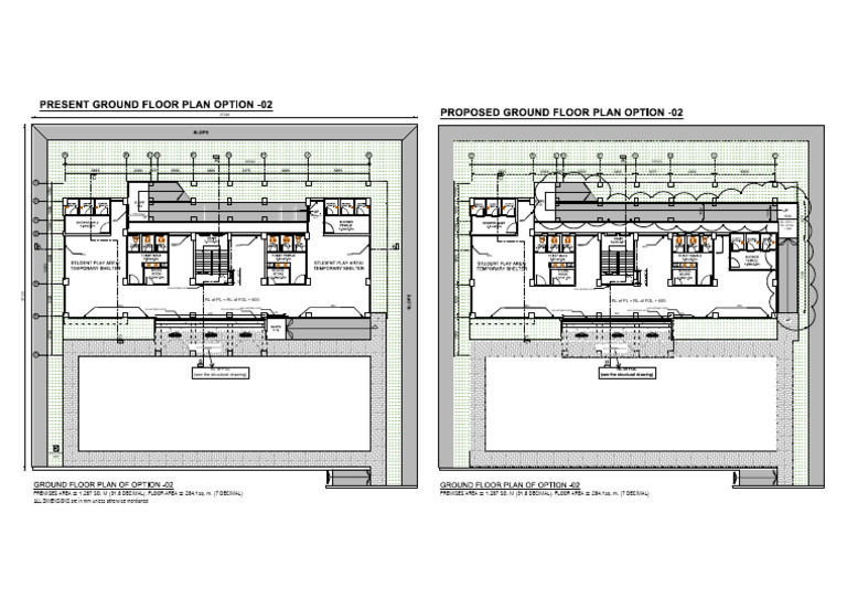 Ground Floor Plan Layout Option 02 | PDF | Hygiene | Sanitation