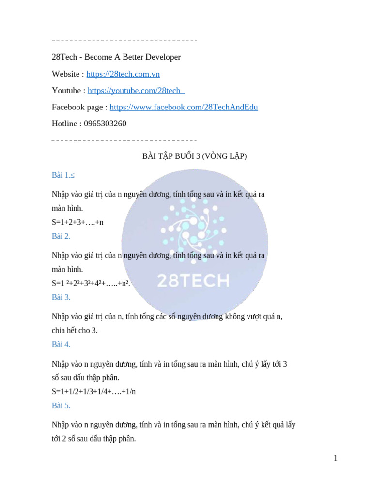 28tech - Become A Better Developer Website: Youtube: Facebook Page ...