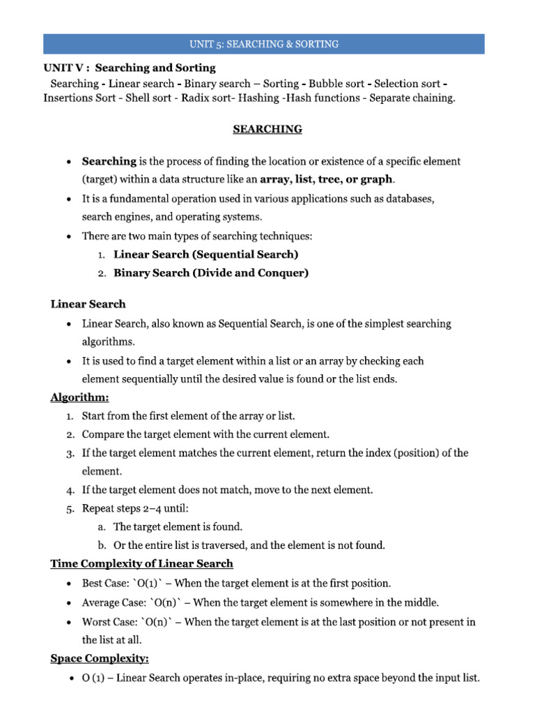 DS Unit 5 | PDF