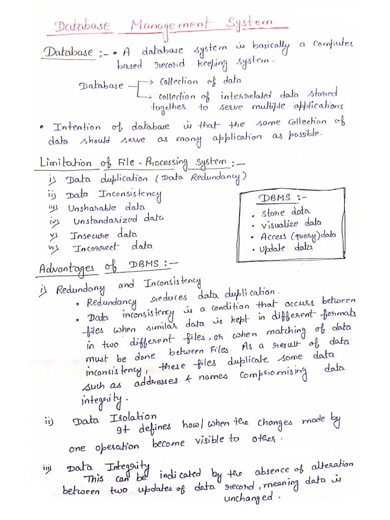 DBMS Compelete | PDF